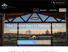 Tablet Screenshot of garyscustombarns.com